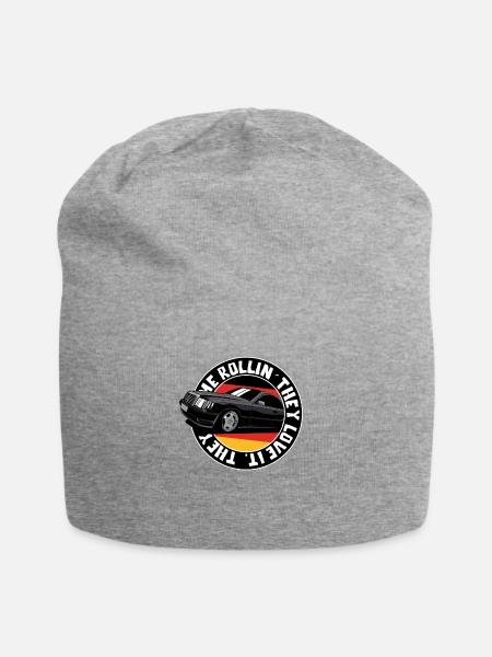 Sie sehen mich in meinem Auto fahren - Jersey-Beanie - Grau meliert
