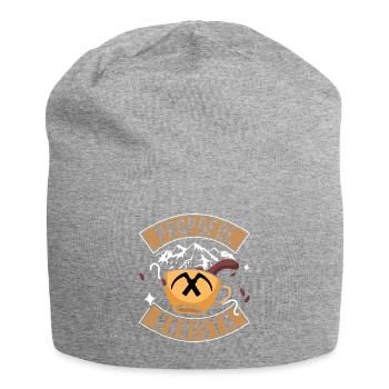 Propofol Barista - Laryngoskop Narkose Anästhesie - Jersey-Beanie - Grau meliert - Vorne