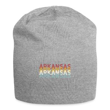 US 70s Retro State Vintage Arkansas - Jersey Beanie - heather grey - Front