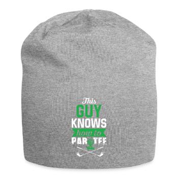 Dieser Typ Weiß, Wie Man T -Shirt - Golf - Jersey-Beanie - Grau meliert - Vorne