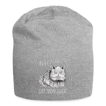 Chat persan disant Chat Mama Chat Persan Cadeau - Bonnet en jersey - gris chiné - Devant