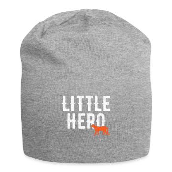 Little Hero - Cute Animal Cheetah - Jersey Beanie - heather grey - Front