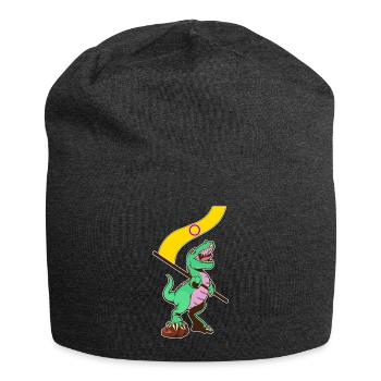 LGBTQ Flag - Dinosaur Intersexual - Jersey Beanie - charcoal grey - Front