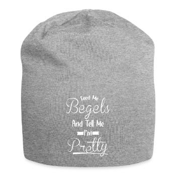 Sag Mir, Ich Bin Hübsch - Food Bagels - Jersey-Beanie - Grau meliert - Vorne