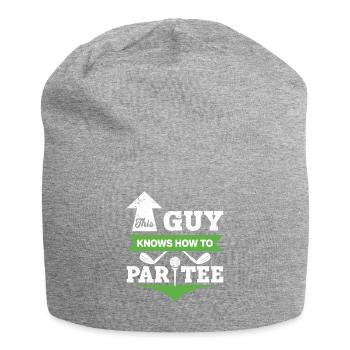Dieser Typ Weiß, Wie Man T -Shirt - Golf - Jersey-Beanie - Grau meliert - Vorne