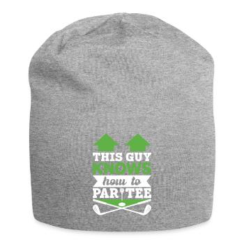 Dieser Typ Weiß, Wie Man T -Shirt - Golf - Jersey-Beanie - Grau meliert - Vorne