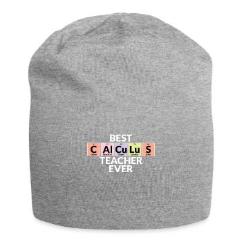 Meilleur professeur de mathématiques de tous les temps - Bonnet en jersey - gris chiné - Devant