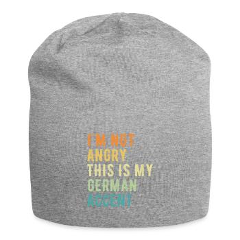 Ich Bin Nicht Böse Auf Meinen Deutschen Akzent - Jersey-Beanie - Grau meliert - Vorne