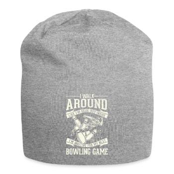 I'm going okay - bowling - Jersey Beanie - heather grey - Front