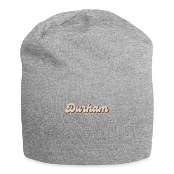 Nostalgique des années 70 USA City - Vintage Durham - Bonnet en jersey - gris chiné - Devant