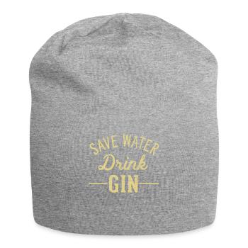 Économisez de l’eau boire du gin - Bonnet en jersey - gris chiné - Devant