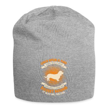 Es War Einmal - Basset Hound - Jersey-Beanie - Grau meliert - Vorne