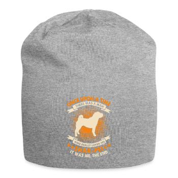 Es War Einmal - Chinesischer Shar-Pei - Jersey-Beanie - Grau meliert - Vorne