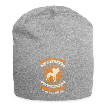 Once - Chinese Crested - Jersey Beanie - heather grey - Front