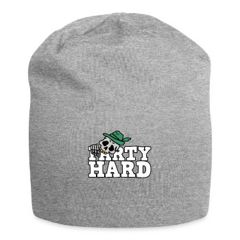 Geburtstag mit Alkohol und Bier - Party Hard - Jersey-Beanie - Grau meliert - Vorne