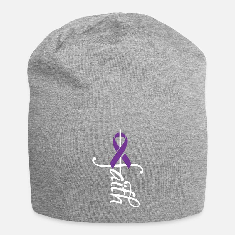 Bande de conscience de Crohn - Bonnet en jersey - gris chiné