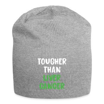 Härter Als Leberkrebs - Jersey-Beanie - Grau meliert - Vorne
