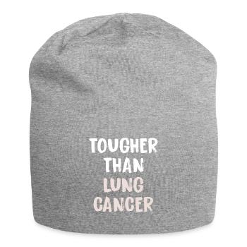 Härter Als Lungenkrebs - Jersey-Beanie - Grau meliert - Vorne