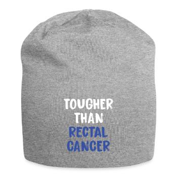 Härter Als Rektalkrebs - Jersey-Beanie - Grau meliert - Vorne