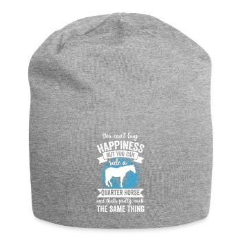 Horseback Riding - Quarter Horse - Jersey Beanie - heather grey - Front