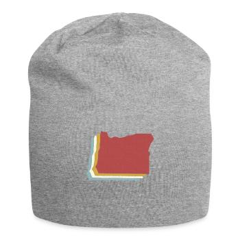 USA State - Vintage Map Oregon - Jersey-Beanie - Grau meliert - Vorne