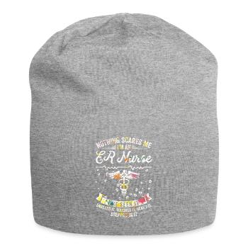 Nichts Macht Mir Angst - ER-Krankenschwester - Jersey-Beanie - Grau meliert - Vorne