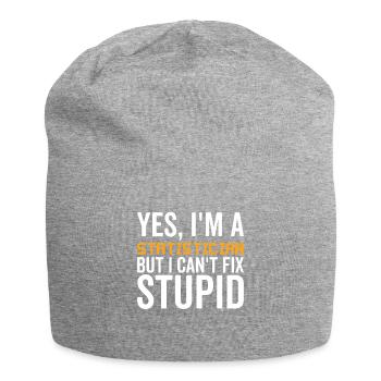 Stupide - Statisticien - Bonnet en jersey - gris chiné - Devant