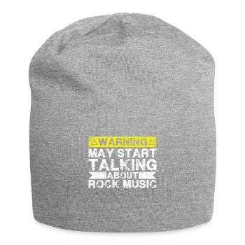Talking about rock music - Jersey Beanie - heather grey - Front