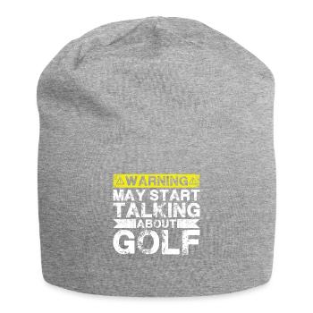 Talk about golf - Jersey Beanie - heather grey - Front