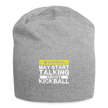 Speaking of kickball - Jersey Beanie - heather grey - Front