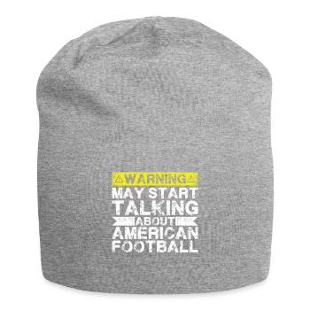 Speaking of American Football - Jersey Beanie - heather grey - Front