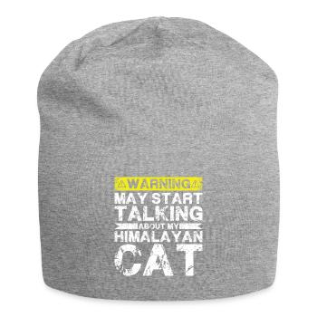 En parlant de chats de l’Himalaya - Bonnet en jersey - gris chiné - Devant