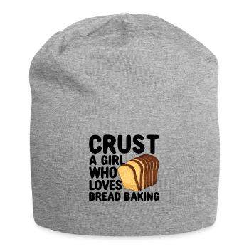 Funny bread baker - Jersey Beanie - heather grey - Front