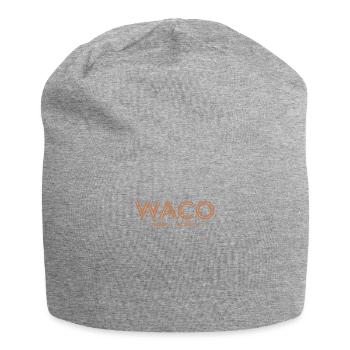 USA Stadt Koordinaten - Waco - Jersey-Beanie - Grau meliert - Vorne