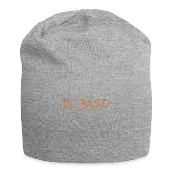 USA Stadt Koordinaten - El Paso - Jersey-Beanie - Grau meliert - Vorne