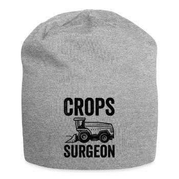 Crops Surgeon Farmer Agriculture - Jersey Beanie - heather grey - Front