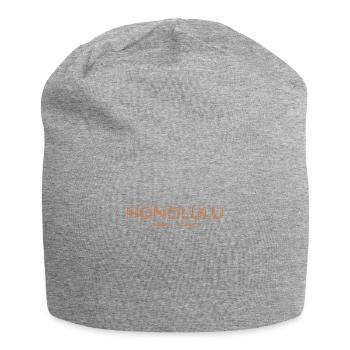 Coordonnées de la ville des États-Unis - Honolulu - Bonnet en jersey - gris chiné - Devant