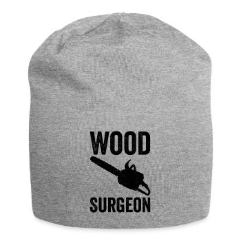 Holzchirurg Schreiner Holzarbeiter - Jersey-Beanie - Grau meliert - Vorne