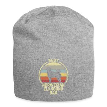 Meilleur père chien - Norwegian Elkhound - Bonnet en jersey - gris chiné - Devant