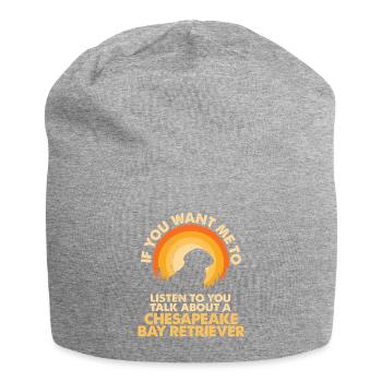 Parlez du chien Chesapeake Bay - Bonnet en jersey - gris chiné - Devant