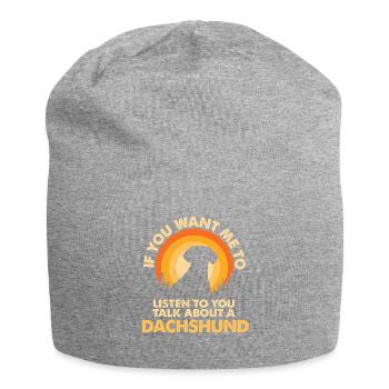 Sprechen Sie Über Hund Dackel - Jersey-Beanie - Grau meliert - Vorne
