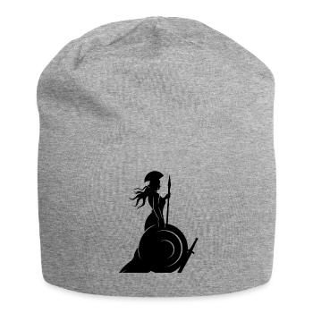 Minerva Griechische Göttin Göttin der Weisheit - Jersey-Beanie - Grau meliert - Vorne