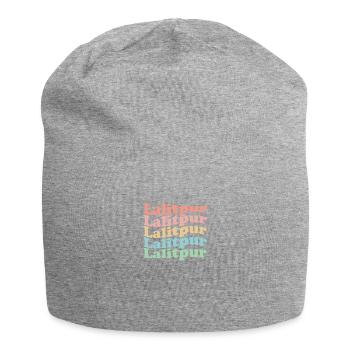 Vintage 70's Hippie Nepal Town - Retro Lalitpur - Jersey Beanie - heather grey - Front