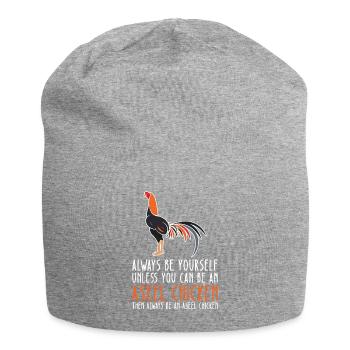 Sei Du Selbst – Aseel Chicken - Jersey-Beanie - Grau meliert - Vorne