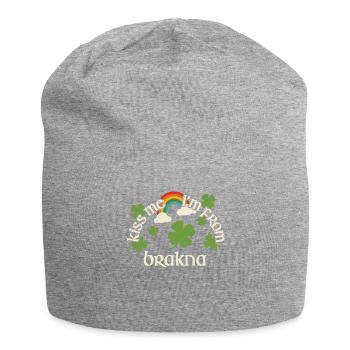 Embrasse-moi - Fête de la Saint-Patrick Brakna - Bonnet en jersey - gris chiné - Devant