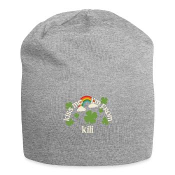 Embrasse-moi - Fête de la Saint-Patrick Kili - Bonnet en jersey - gris chiné - Devant