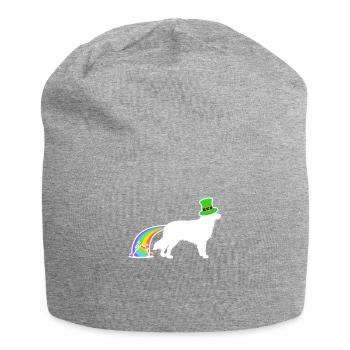 Chien de Saint-Patrick - Berger australien - Bonnet en jersey - gris chiné - Devant