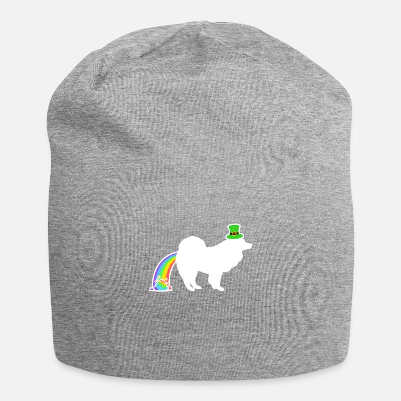 Le chien de Saint-Patrick - Samoyède - Bonnet en jersey - gris chiné
