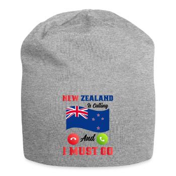 Neuseeland Kultur Kiwi Vogel Neuseeland Urlaub - Jersey-Beanie - Grau meliert - Vorne