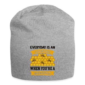 Beekeeping Beekeeping Course Beekeepers' Association Honey Bee Beekeepers - Jersey Beanie - heather grey - Front